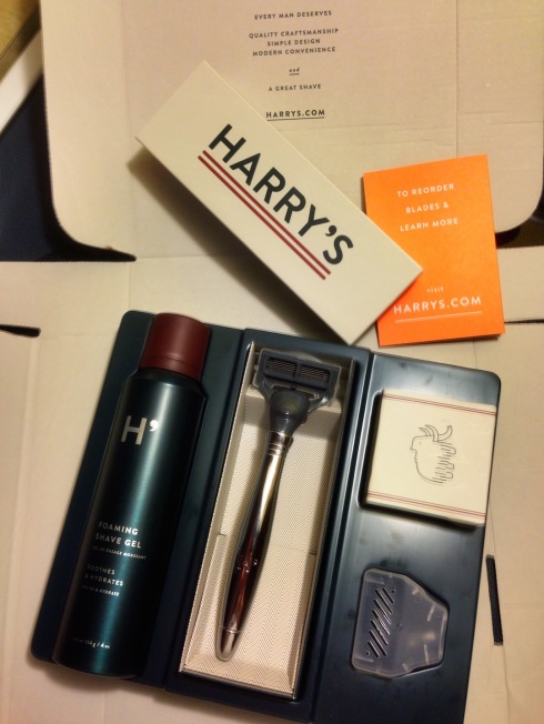The Harry’s shaving kit comes standard with a bottle of shaving gel but this is over-priced at $10. You can remove it from the shopping cart before making the purchase. (Geoff Meeker photo)